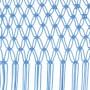 Cortina de macramé algodón azul 140x240 cm