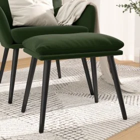 Fußhocker aus dunkelgrünem Samt, 45 x 29,5 x 35 cm von vidaXL, Osmanen - Ref: Foro24-341506, Preis: 33,19 €, Rabatt: %