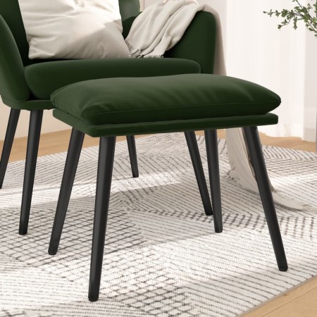 Fußhocker aus dunkelgrünem Samt, 45 x 29,5 x 35 cm von vidaXL, Osmanen - Ref: Foro24-341506, Preis: 33,67 €, Rabatt: %