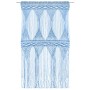 Cortina de macramé algodón azul 140x240 cm