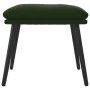 Fußhocker aus dunkelgrünem Samt, 45 x 29,5 x 35 cm von vidaXL, Osmanen - Ref: Foro24-341506, Preis: 33,19 €, Rabatt: %