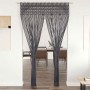 Cortina de macramé algodón gris antracita 140x240 cm