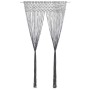 Cortina de macramé algodón gris antracita 140x240 cm