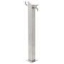 Columna de agua de jardín acero inoxidable cuadrada 95 cm