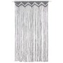 Cortina de macramé algodón gris antracita 140x240 cm