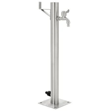 Runde Gartenwassersäule aus Edelstahl 65 cm von vidaXL, Bewässerungssysteme - Ref: Foro24-45457, Preis: 70,36 €, Rabatt: %