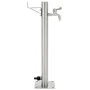 Runde Gartenwassersäule aus Edelstahl 65 cm von vidaXL, Bewässerungssysteme - Ref: Foro24-45457, Preis: 70,36 €, Rabatt: %