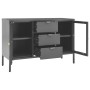 Stahlschrank und gehärtetes weißes Glas 105x35x70 cm von vidaXL, Sideboards - Ref: Foro24-336078, Preis: 213,43 €, Rabatt: %