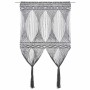 Cortina de macramé algodón gris antracita 140x240 cm