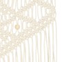 Adorno de pared de macramé algodón 40x80 cm