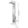 Sistema de panel de ducha acero inoxidable cuadrado