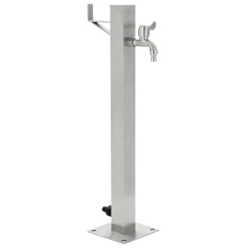 Columna de agua de jardín acero inoxidable cuadrada 65 cm de vidaXL, Sistemas de riego - Ref: Foro24-45454, Precio: 71,90 €, ...