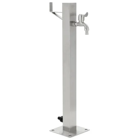 Quadratische Gartenwassersäule aus Edelstahl 65 cm von vidaXL, Bewässerungssysteme - Ref: Foro24-45454, Preis: 70,62 €, Rabat...