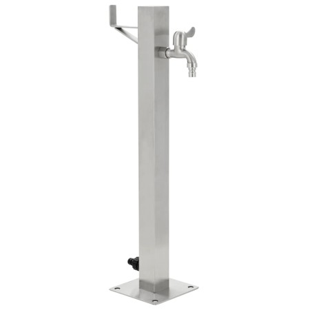 Quadratische Gartenwassersäule aus Edelstahl 65 cm von vidaXL, Bewässerungssysteme - Ref: Foro24-45454, Preis: 71,90 €, Rabat...