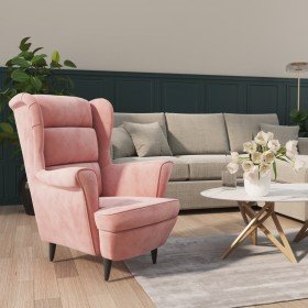Sillón de terciopelo rosa Sillón de terciopelo rosa