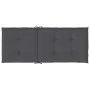 Garden chair cushion high backrest 4 pcs gray fabric 120x50x3 cm by vidaXL, Cushions for chairs and sofas - Ref: Foro24-43178...