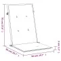 Garden chair cushion high backrest 4 pcs gray fabric 120x50x3 cm by vidaXL, Cushions for chairs and sofas - Ref: Foro24-43178...