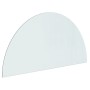 Placa de vidrio para chimenea semicircular 1000x500 mm