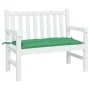 Garden bench cushion Oxford fabric green 100x50x7 cm by vidaXL, Cushions for chairs and sofas - Ref: Foro24-314937, Price: 19...