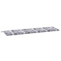 Grau kariertes Gartenbankkissen aus Oxford-Gewebe 180x50x3 cm. von vidaXL, Kissen für Stühle und Sofas - Ref: Foro24-314097, ...