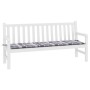 Grau kariertes Gartenbankkissen aus Oxford-Gewebe 180x50x3 cm. von vidaXL, Kissen für Stühle und Sofas - Ref: Foro24-314097, ...