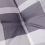 Grau kariertes Gartenbankkissen aus Oxford-Gewebe 180x50x3 cm. von vidaXL, Kissen für Stühle und Sofas - Ref: Foro24-314097, ...