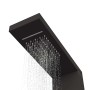 Sistema de panel de ducha aluminio negro