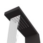 Sistema de panel de ducha aluminio negro