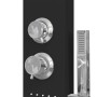 Sistema de panel de ducha aluminio negro