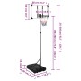 Canasta de baloncesto policarbonato transparente 235-305 cm de vidaXL, Canastas de baloncesto - Ref: Foro24-93654, Precio: 15...