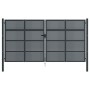 Anthracite gray steel garden gate 400x250 cm by vidaXL, garden gates - Ref: Foro24-154576, Price: 1,00 €, Discount: %