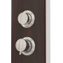 Sistema de panel de ducha vidrio marrón