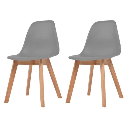 Esszimmerstühle 2 Einheiten aus grauem Kunststoff von vidaXL, Essstühle - Ref: Foro24-244774, Preis: 113,09 €, Rabatt: %