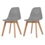 Esszimmerstühle 2 Einheiten aus grauem Kunststoff von vidaXL, Essstühle - Ref: Foro24-244774, Preis: 113,09 €, Rabatt: %