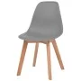 Esszimmerstühle 2 Einheiten aus grauem Kunststoff von vidaXL, Essstühle - Ref: Foro24-244774, Preis: 113,09 €, Rabatt: %