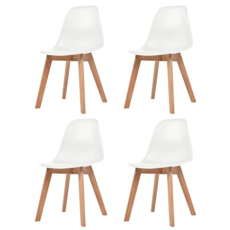 Dining chairs 4 units white plastic by vidaXL, dining chairs - Ref: Foro24-244772, Price: 176,79 €, Discount: %