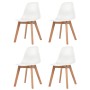 Esszimmerstühle 4 Einheiten aus weißem Kunststoff von vidaXL, Essstühle - Ref: Foro24-244772, Preis: 179,56 €, Rabatt: %