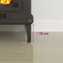 Placa de vidrio para chimenea 100x50 cm