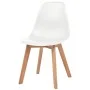 Dining chairs 4 units white plastic by vidaXL, dining chairs - Ref: Foro24-244772, Price: 176,79 €, Discount: %