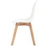 Dining chairs 4 units white plastic by vidaXL, dining chairs - Ref: Foro24-244772, Price: 176,79 €, Discount: %