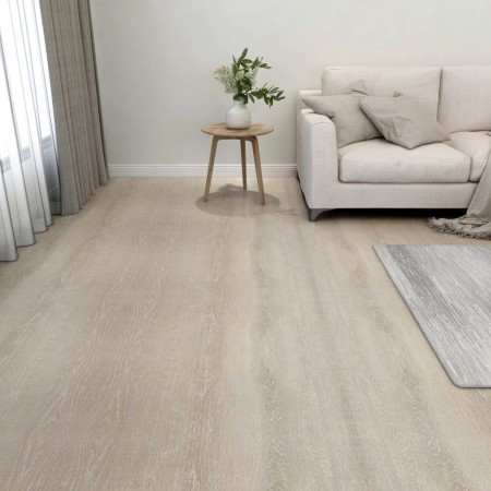 Lamas para suelo autoadhesivas 55 uds PVC beige 5,11 m²