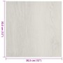 Lamas para suelo autoadhesivas 55 uds PVC beige 5,11 m²