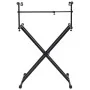 Black X Double Brace Keyboard Stand by vidaXL, Music stands - Ref: Foro24-70094, Price: 69,01 €, Discount: %