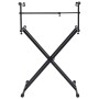 Soporte de teclado de doble refuerzo en X negro de vidaXL, Atriles para partituras - Ref: Foro24-70094, Precio: 68,91 €, Desc...