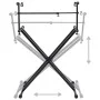 Black X Double Brace Keyboard Stand by vidaXL, Music stands - Ref: Foro24-70094, Price: 69,01 €, Discount: %