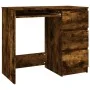 Schreibtisch aus geräuchertem Eichensperrholz 90x45x76 cm von vidaXL, Schreibtische - Ref: Foro24-815507, Preis: 89,13 €, Rab...