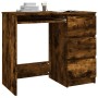 Escritorio de madera contrachapada roble ahumado 90x45x76 cm de vidaXL, Escritorios - Ref: Foro24-815507, Precio: 92,57 €, De...