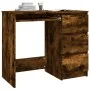 Schreibtisch aus geräuchertem Eichensperrholz 90x45x76 cm von vidaXL, Schreibtische - Ref: Foro24-815507, Preis: 89,13 €, Rab...
