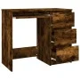 Schreibtisch aus geräuchertem Eichensperrholz 90x45x76 cm von vidaXL, Schreibtische - Ref: Foro24-815507, Preis: 89,13 €, Rab...