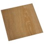 Lamas para suelo autoadhesivas 55 uds PVC marrón 5,11 m²